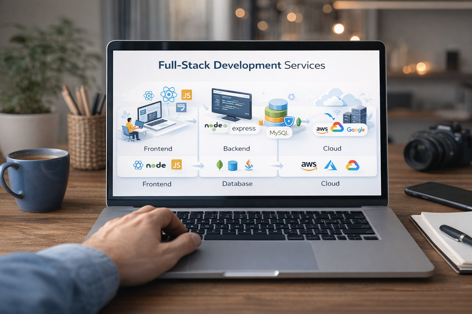 Full Stack Development detail showcase